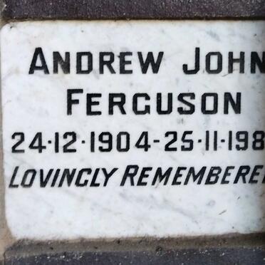 FERGUSON Andrew John 1904-1980