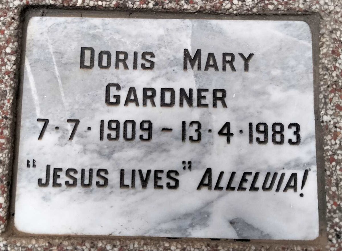GARDNER Doris Mary 1909-1983
