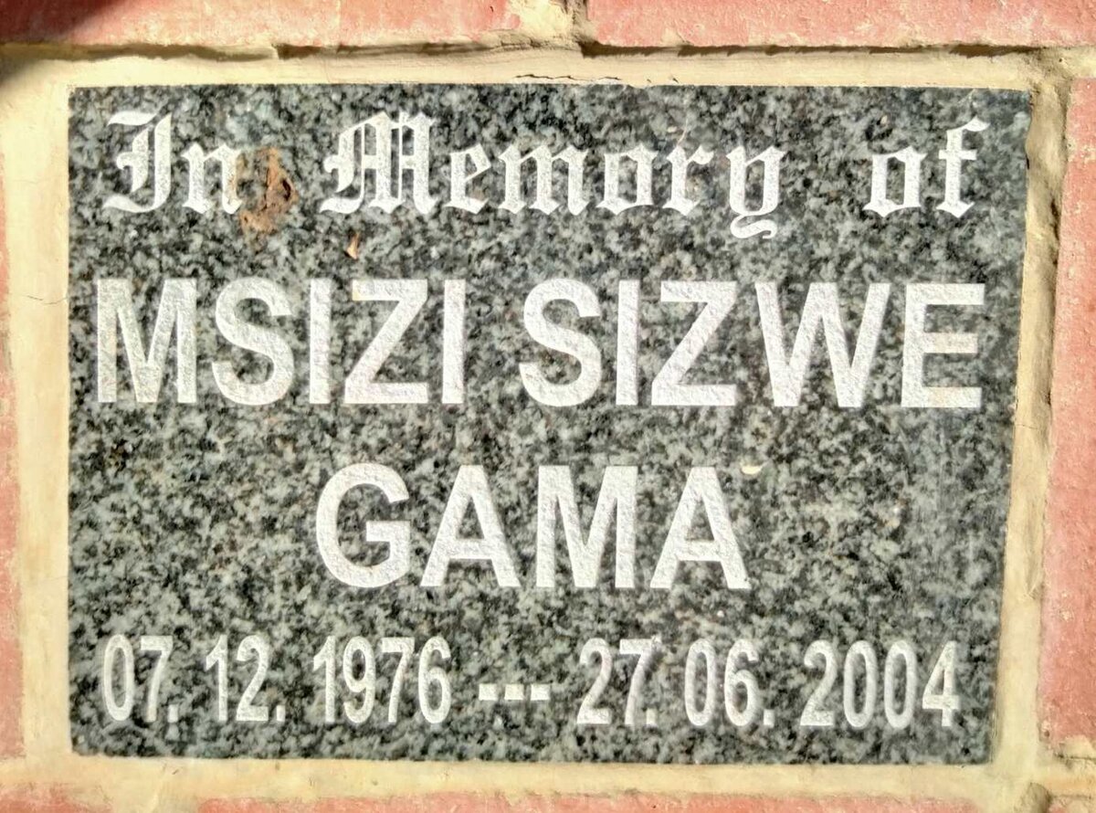GAMA Msizi Sizwe 1976-2004