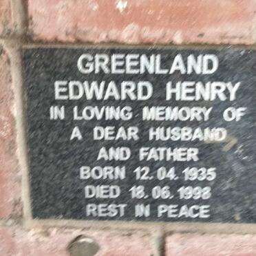 GREENLAND Edward Henry 1935-1998