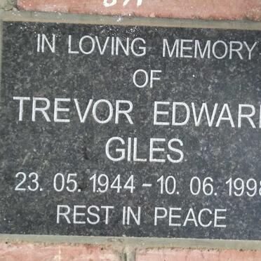 GILES Trevor Edward 1944-1998