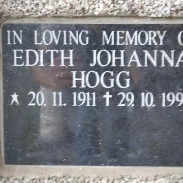HOGG Edith Johanna 1911-1996