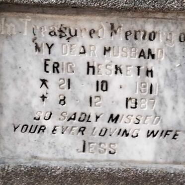 HESKETH Eric 1911- 1987