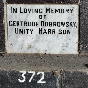 HARRISON Gertrude Dobrowsky Unity