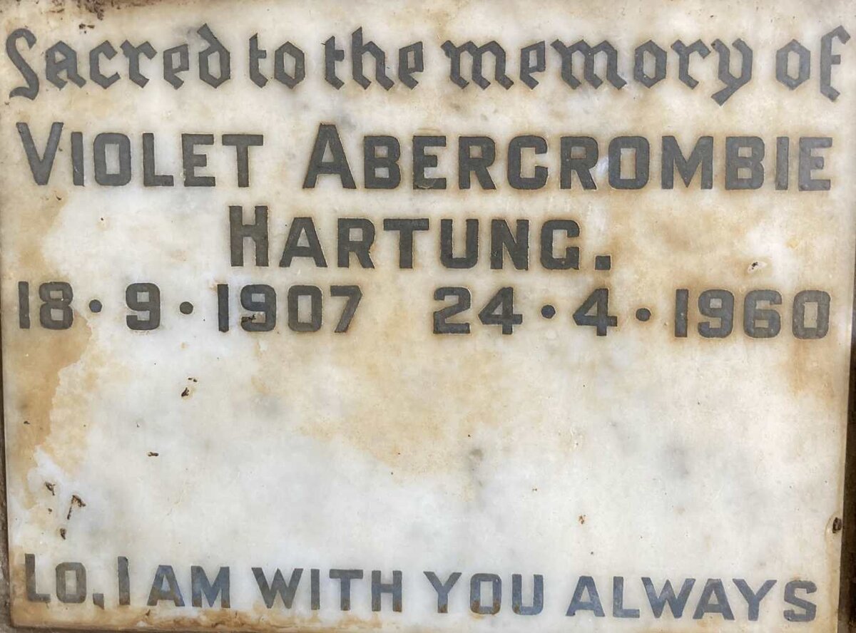 HARTUNG Violet Abercrombie 1907-1960