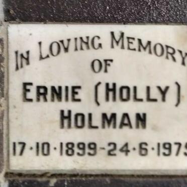 HOLMAN Ernie 1899-1975