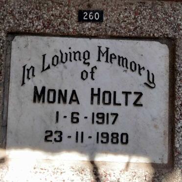 HOLTZ Mona 1917-1980