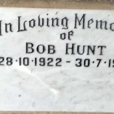 HUNT Bob 1922-1973