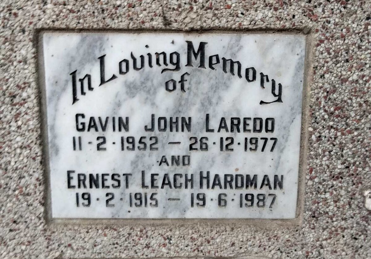 HARDMAN Ernest Leach 1915-1987 :: LAREDO Gavin John 1952-1977