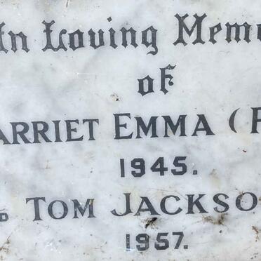 JACKSON Tom 1957 & Harriet Emma 1945