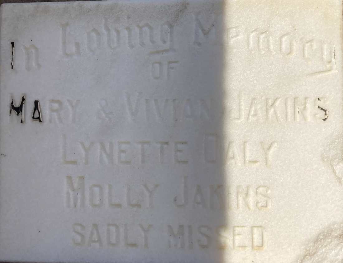 JAKINS Mary :: JAKINS Vivian :: DALY Lynette :: JAKINS Molly