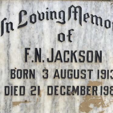 JACKSON F.N. 1913-1985