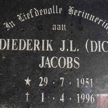 JACOBS Diederik J.L. 1951-1996