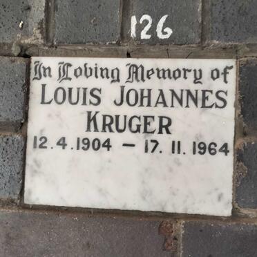 KRUGER Louis Johannes 1904-1964