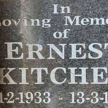 KITCHEN Ernest 1933-1998