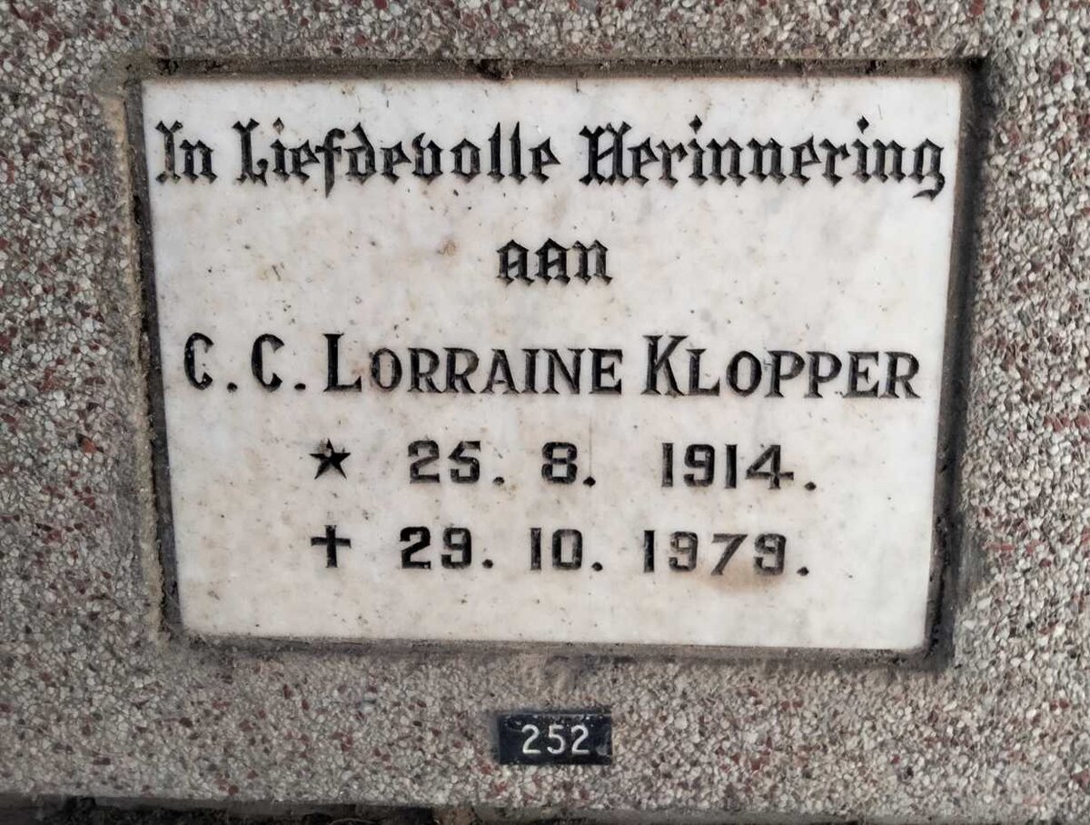 KLOPPER C.C. Lorraine 1914-1979