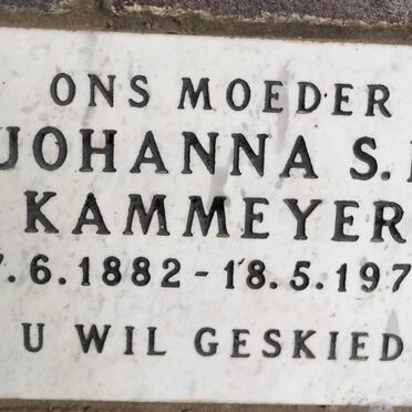 KAMMEYER Johanna S.H. 1882-1973