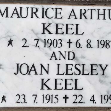 KEEL Maurice Arthur 1903-1987 & Joan Lesley 1915-1997
