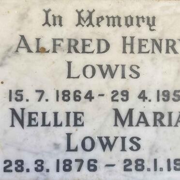 LOWIS Alfred Henry 1864-1959 & Nellie Maria 1876-1961