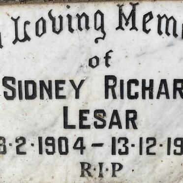 LESAR Sidney Richard 1904-1984
