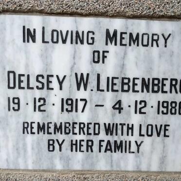 LIEBENBERG Delsey W. 1917-1986