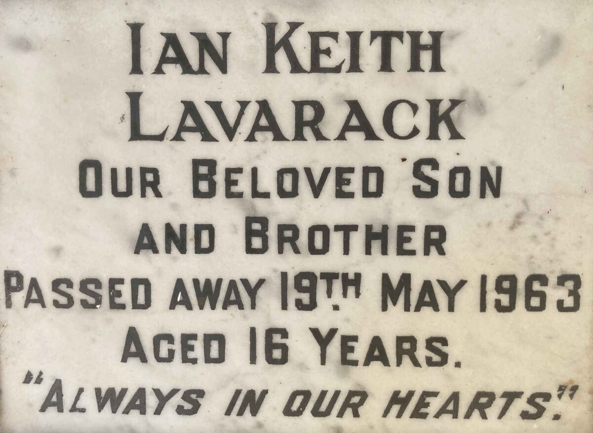 LAVARACK Ian Keith -1963