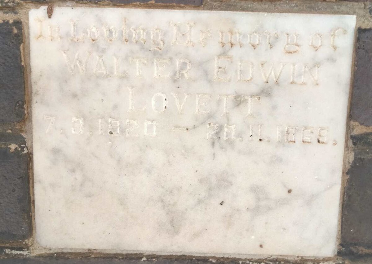 LOVETT Walter Edwin 1920-1969