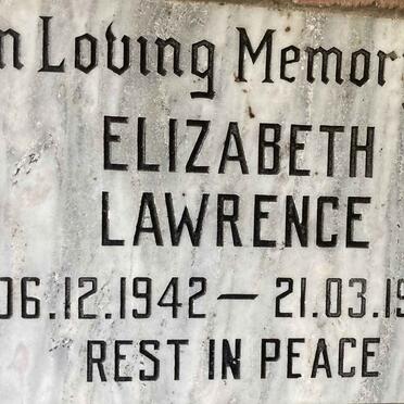 LAWRENCE Elizabeth 1942-1997