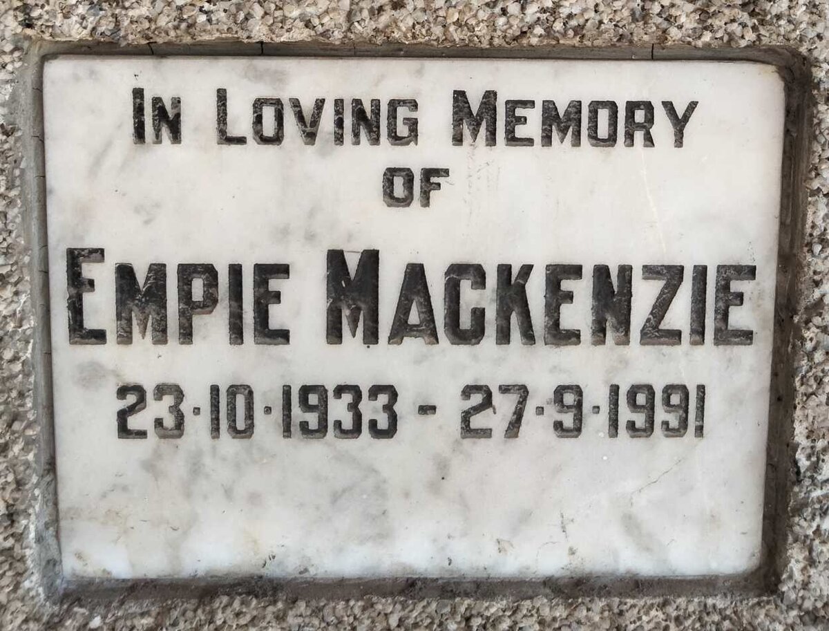 MACKENZIE Empie 1933-1991