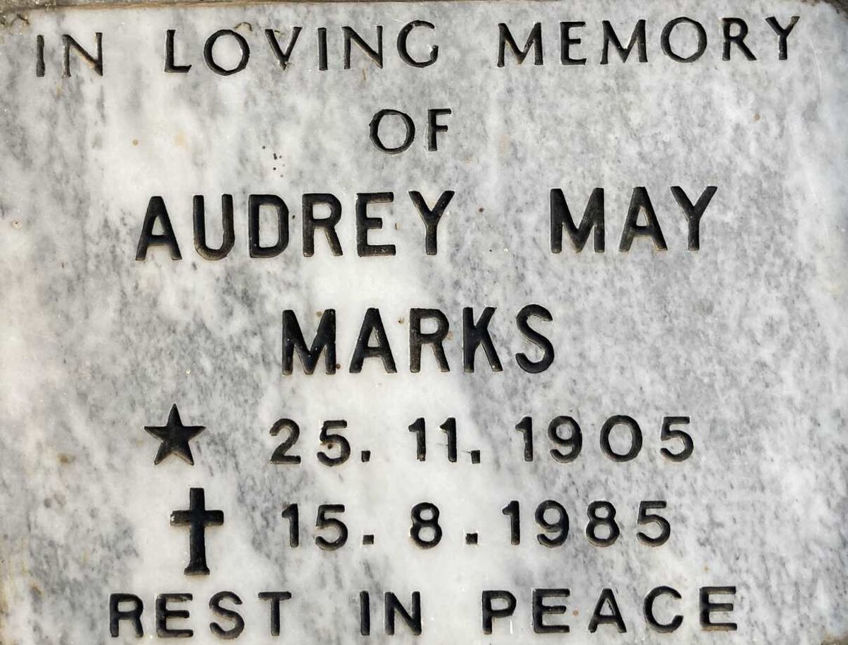 MARKS Audrey May 1905-1985