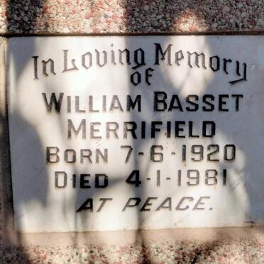 MERRIFIELD William Basset 1920-1981