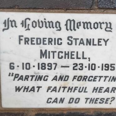 MITCHELL Frederic Stanley 1897-1957