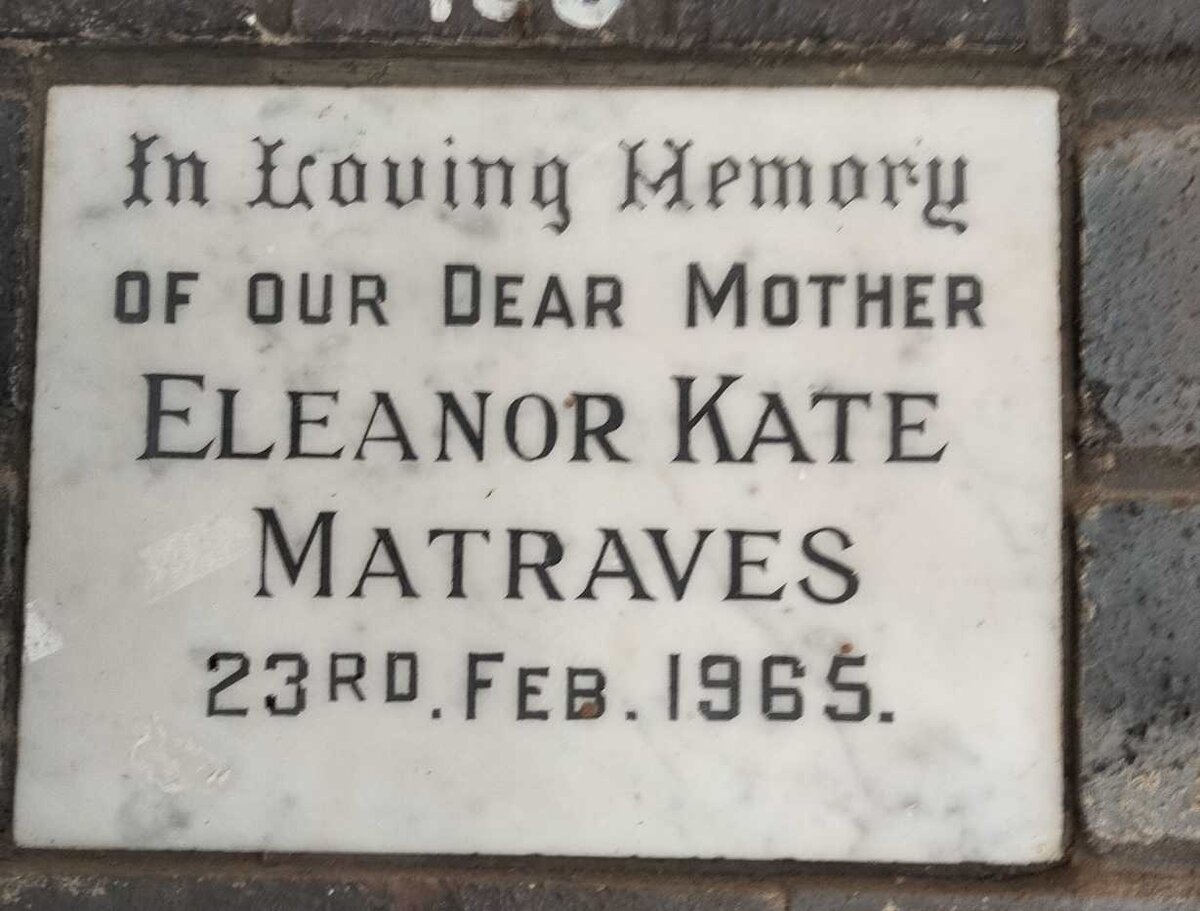 MATRAVES Eleanor Kate -1965