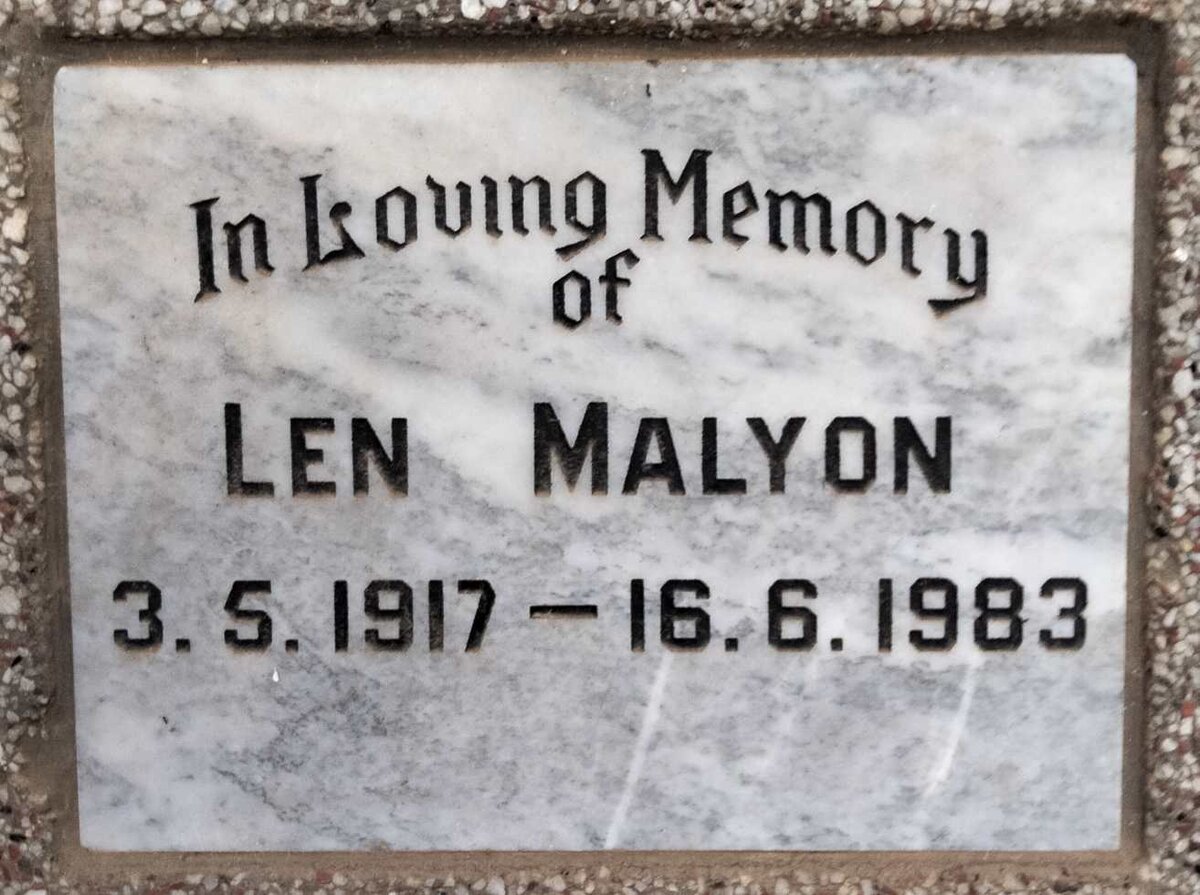 MALYON Len 1917-1983