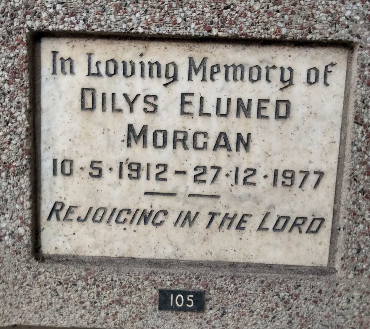 MORGAN Dilys Eluned 1912-1977