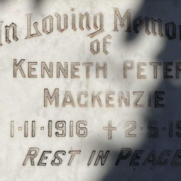 MACKENZIE Kenneth Peter 1916-1982