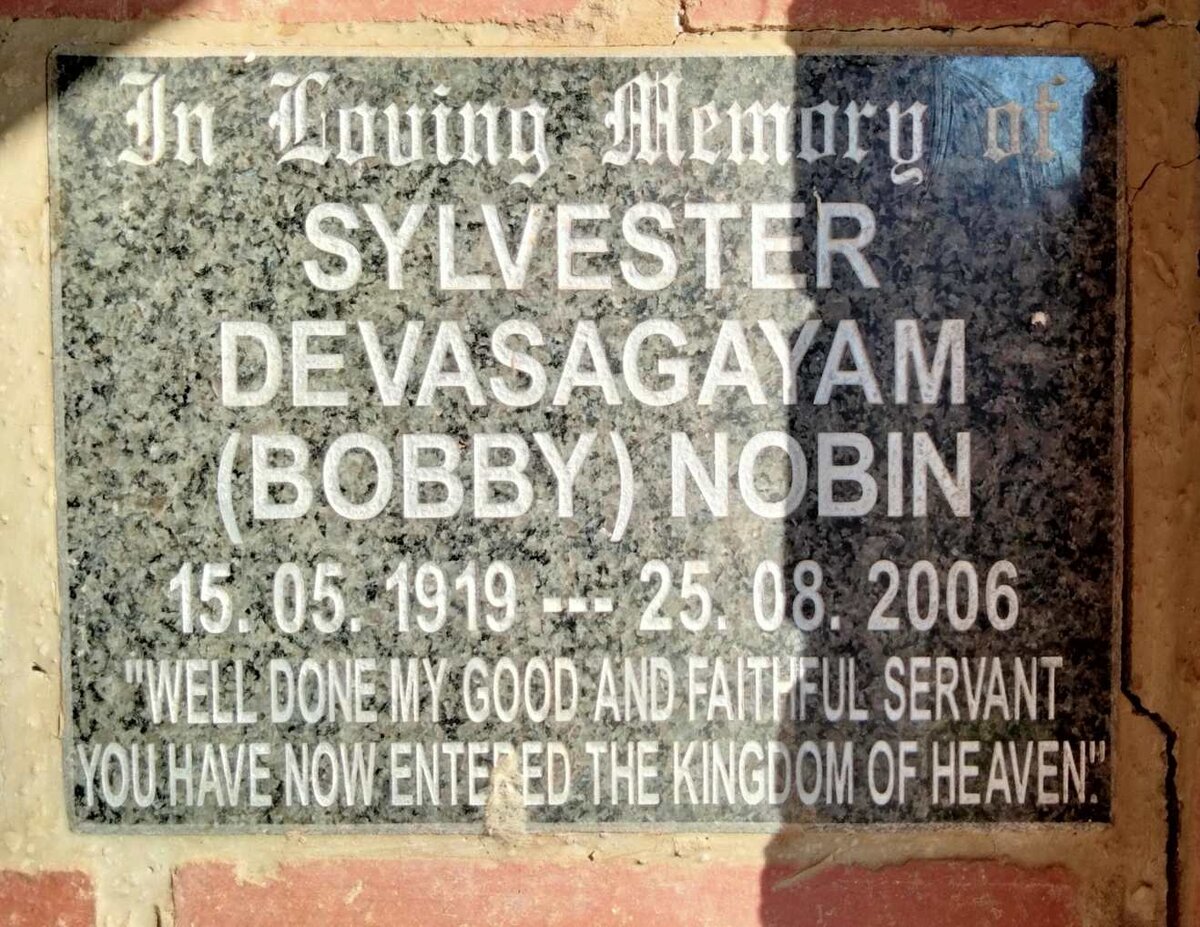 NOBIN Sylvester Devasagayam 1919-2006