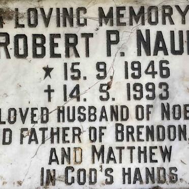 NAUDE Robert P. 1946-1993