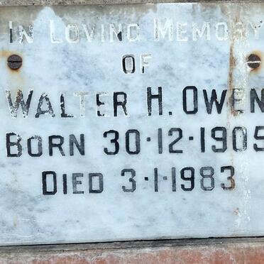 OWEN Walter H. 1905-1983