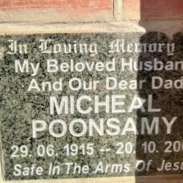 POONSAMY Micheal 1915-2002