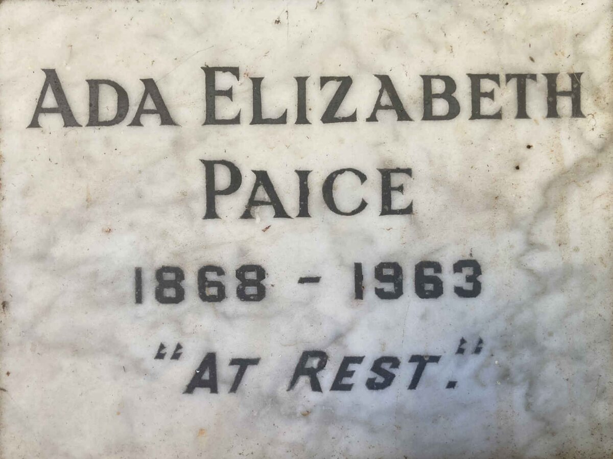 PAICE Ada Elizabeth 1868-1963