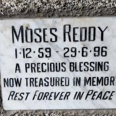 REDDY Moses 1959-1996