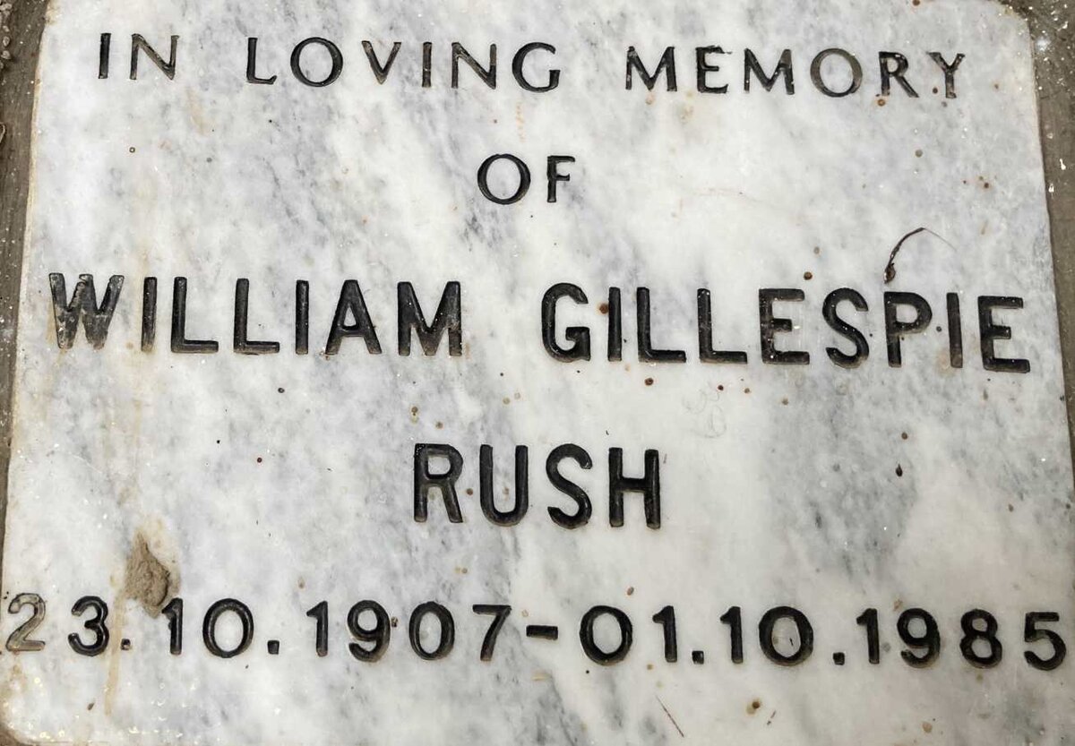RUSH William Gillespie 1907-1985