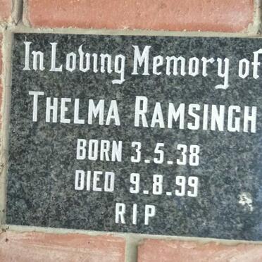 RAMSINGH Thelma 1938-1999