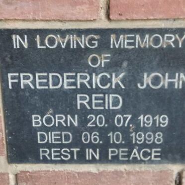 REID Frederick John 1919-1998