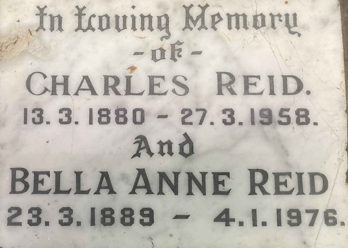 REID Charles 1880-1958 & Bella Anne 1889-1976
