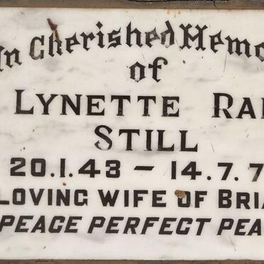 STILL Lynette Rae 1943-1970