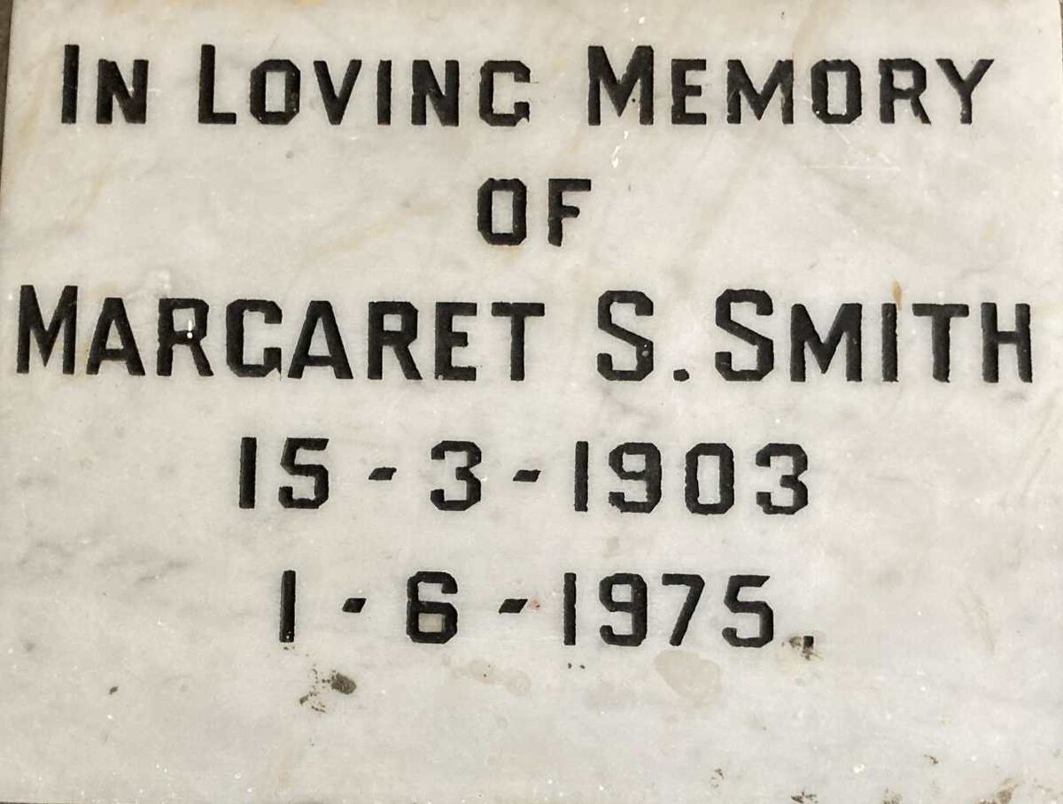 SMITH Margaret S. 1903-1975