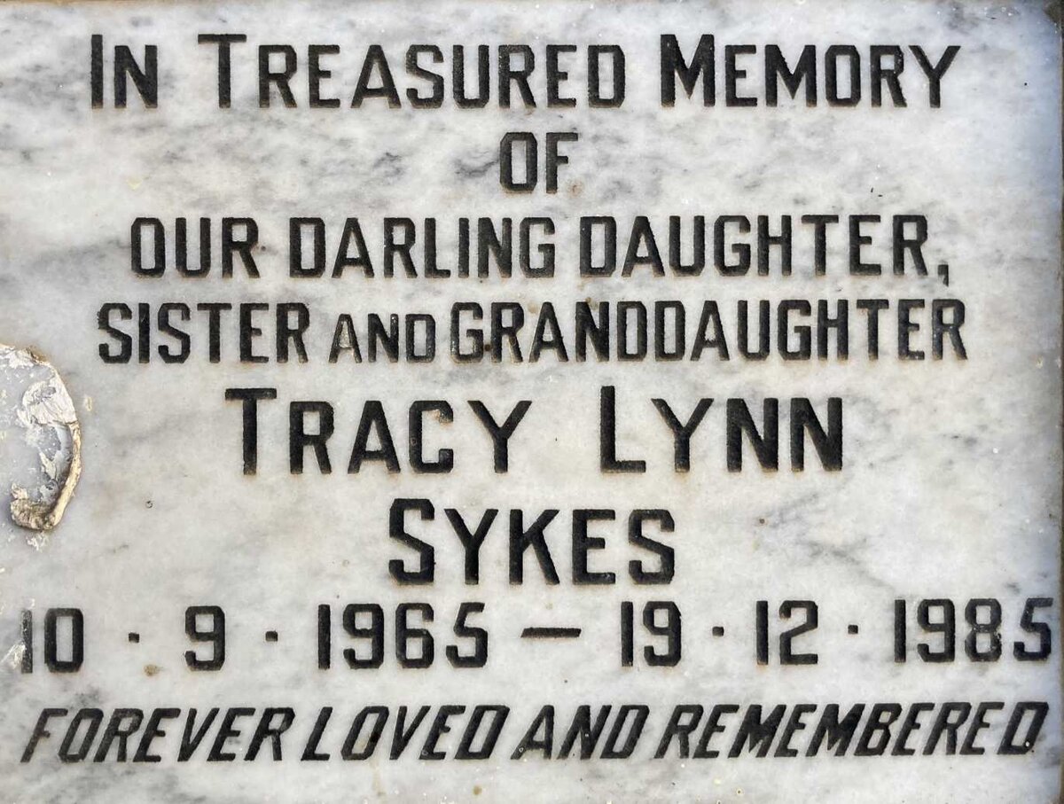 SYKES Tracy Lynn 1965-1985