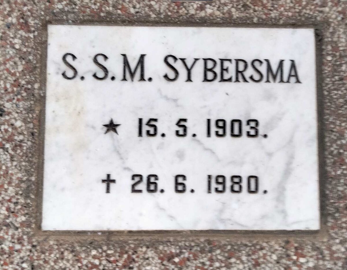SYBERSMA S.S.M. 1903-1980